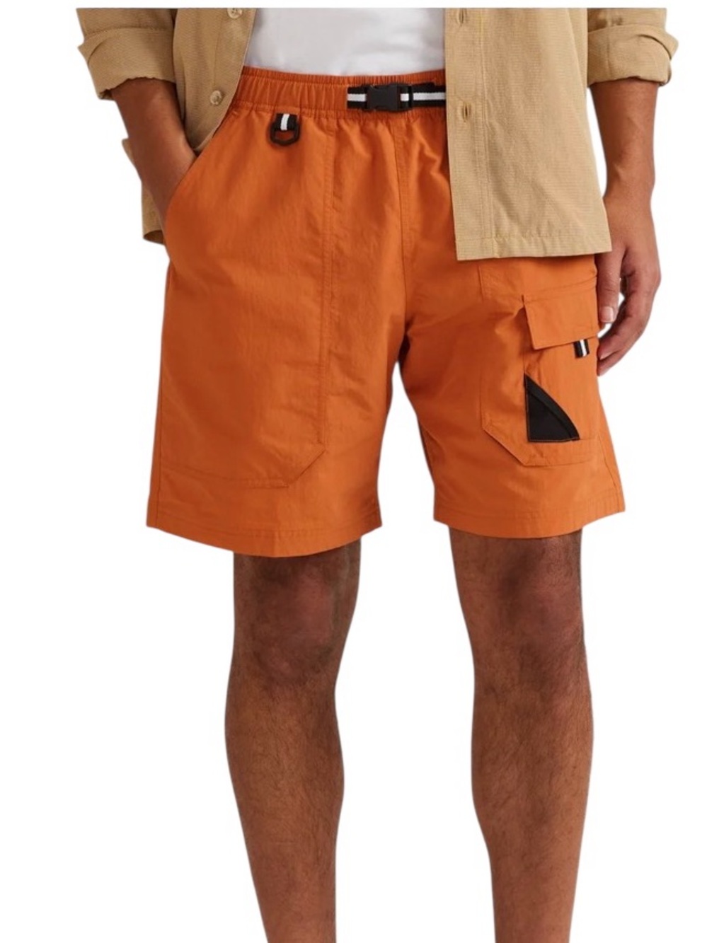 Eddie Bauer Floatilla Shorts Orange M NWT Quick Dry Classic Fit Outdoor Travel
